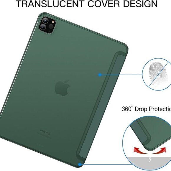 JETech Case for iPad Pro 11-Inch (2022/2021/2020/2018) – Slim Smart Cover - Picture 3 of 4